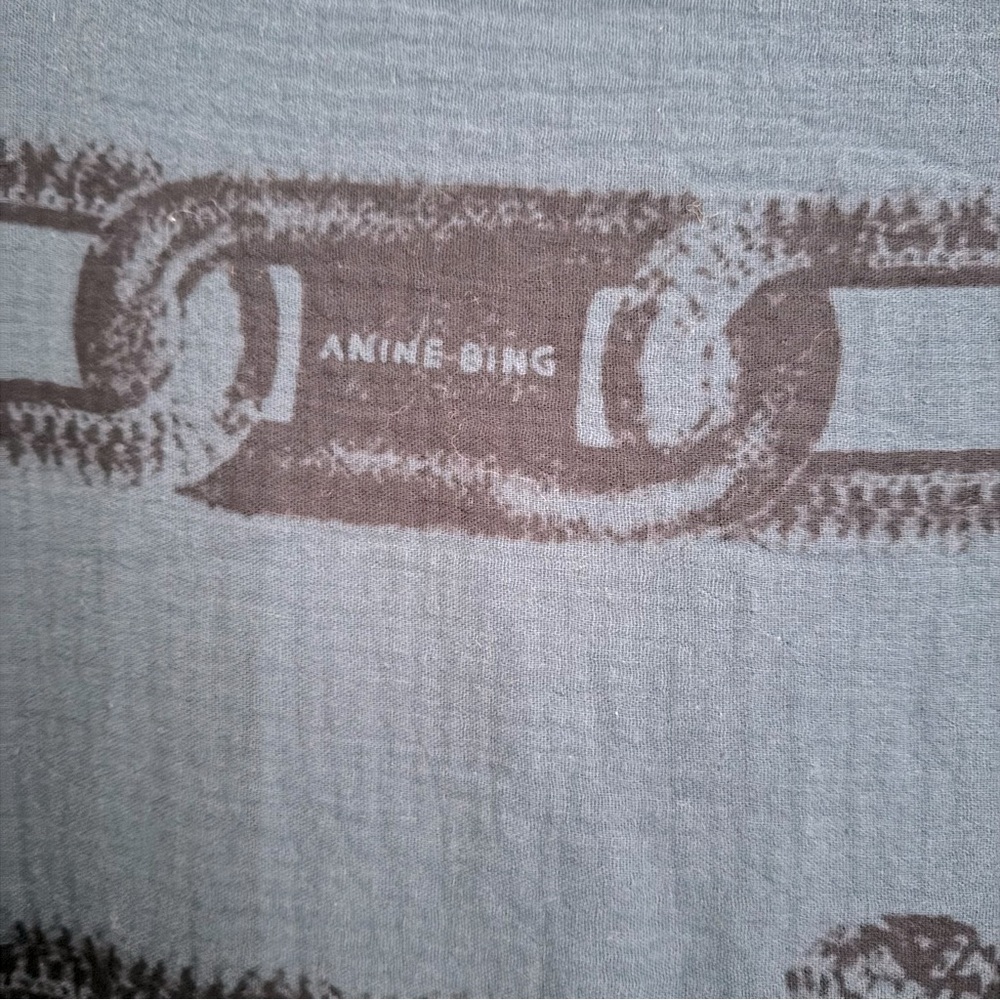 Anine Bing Praia Sarong – Navy Snake Link Print - Picture 5 of 8